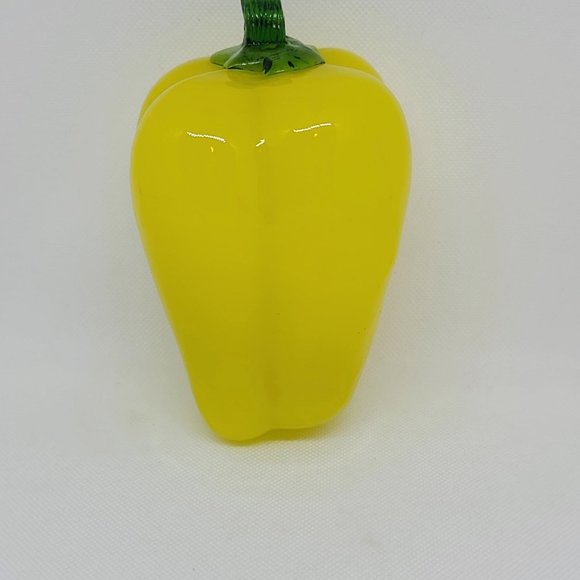 Art Glass Yellow Pepper - Picture 1 of 4